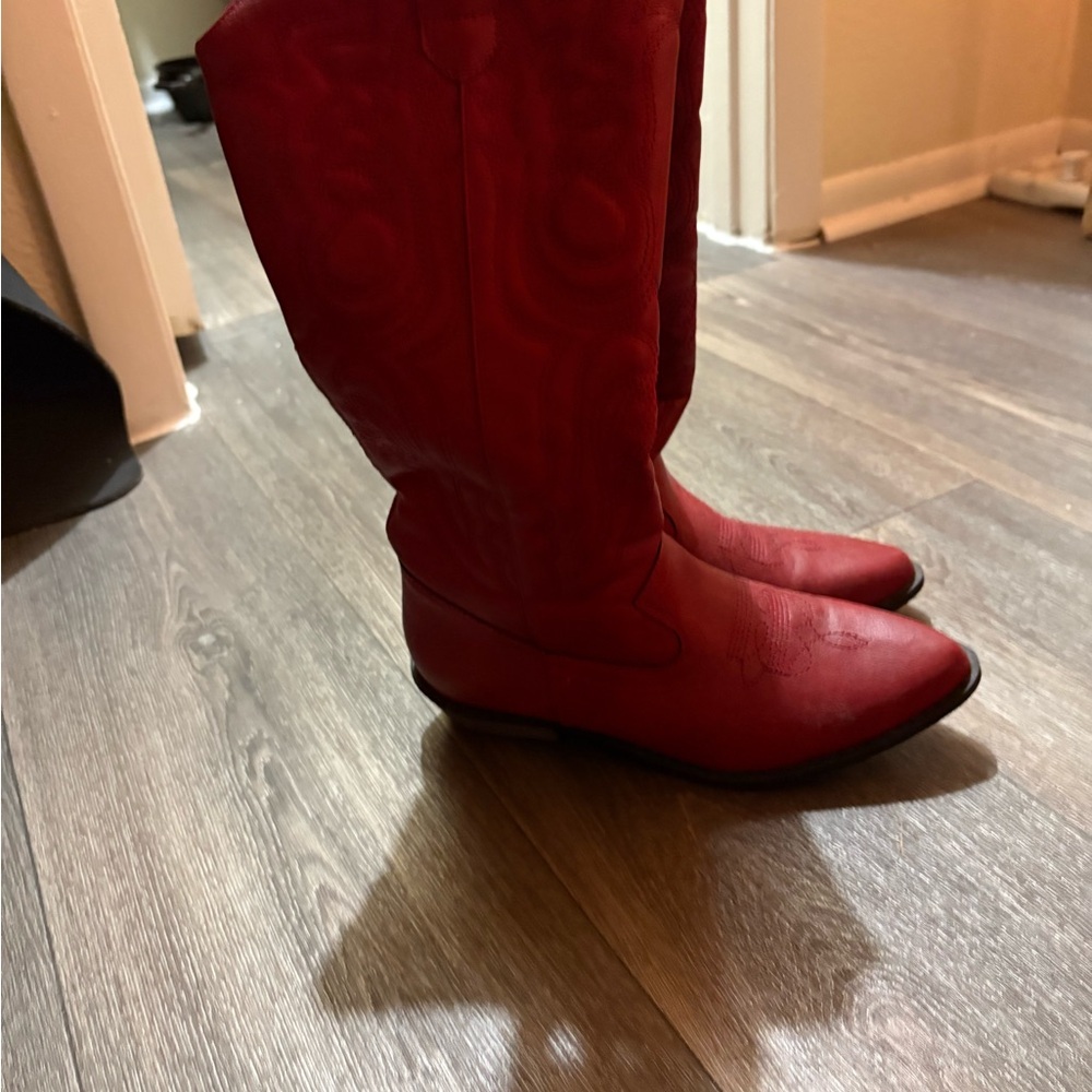Women's Red Cowboy Boots